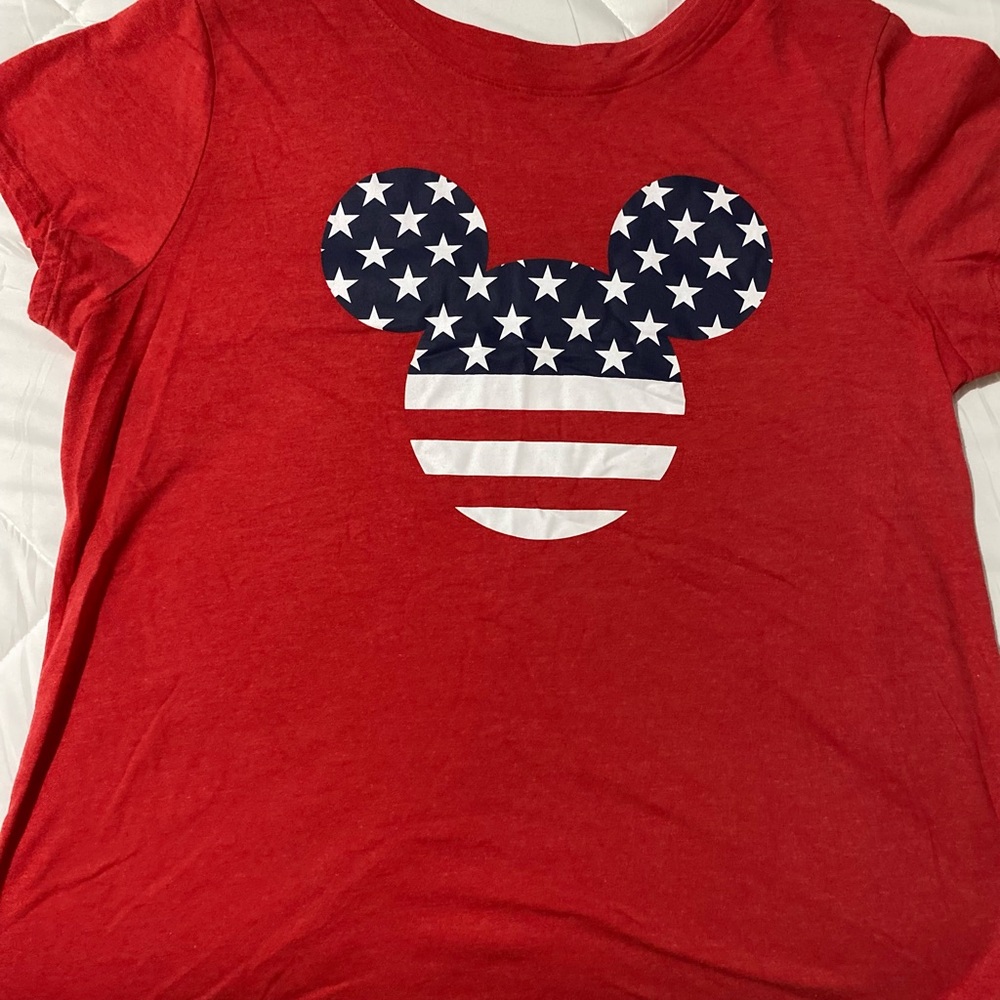 Disney Mickey Mouse American Flag Shirt
